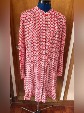 Tory Burch Cora Dress NWT Red Silk Dress Size 8